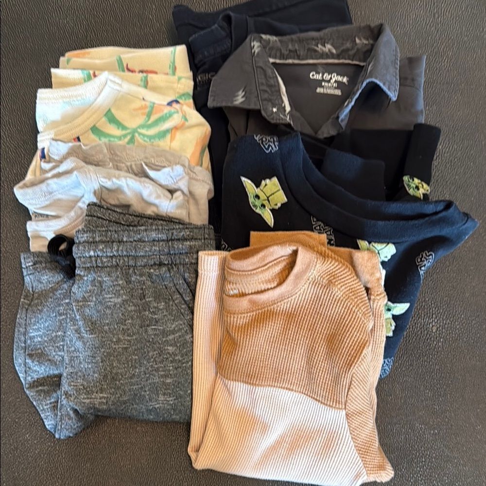 Cat & Jack Kids Matching Sets - Black, Gray, Beige Boys size 5/6